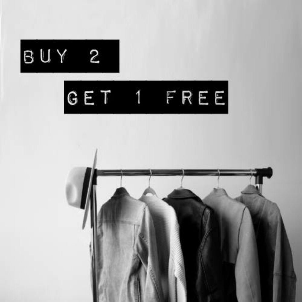 BUY 2 GET 1 FREE